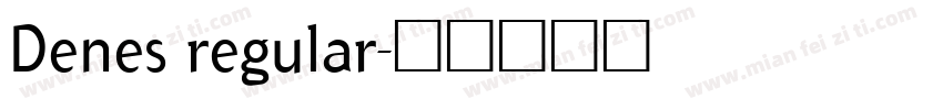 Denes regular字体转换
